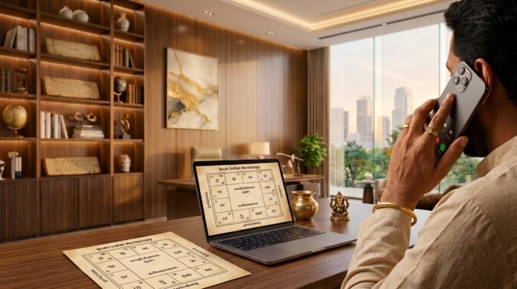 Astrologer Ravikumar conducting a private online astrology consultation